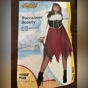 Adult Buccaneer Beauty Pirate Plus Size Costume
